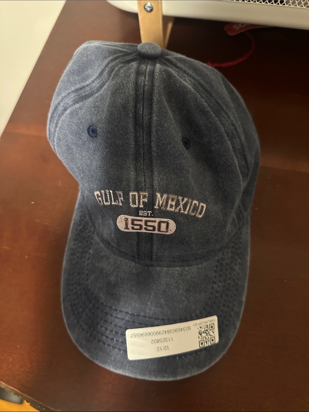 Gulf of Mexico '1550' Embroidered Navy Baseball Cap